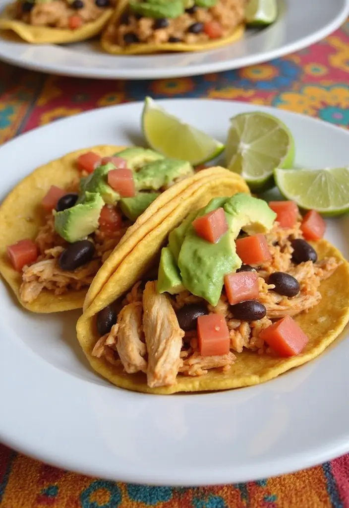 30 Rotisserie Chicken and Rice Recipes That Are Fast & Filling - 17. Chicken and Rice Tacos