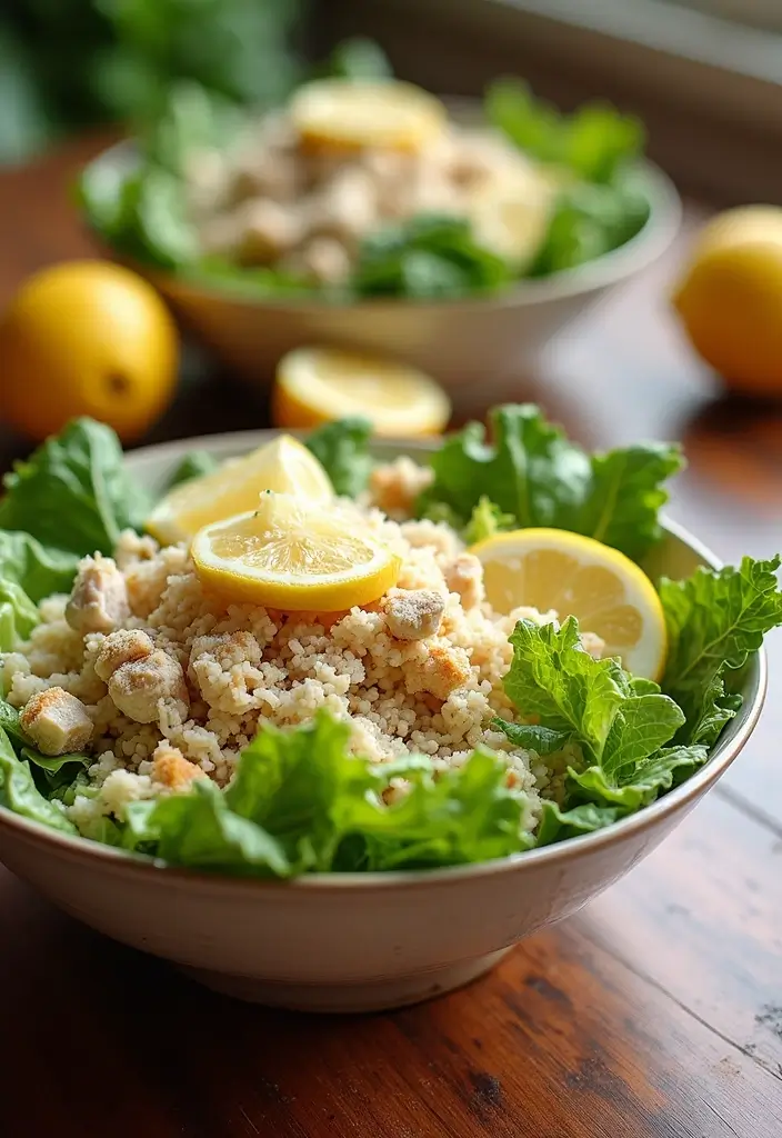 30 Rotisserie Chicken and Rice Recipes That Are Fast & Filling - 21. Chicken Caesar Salad with Rice