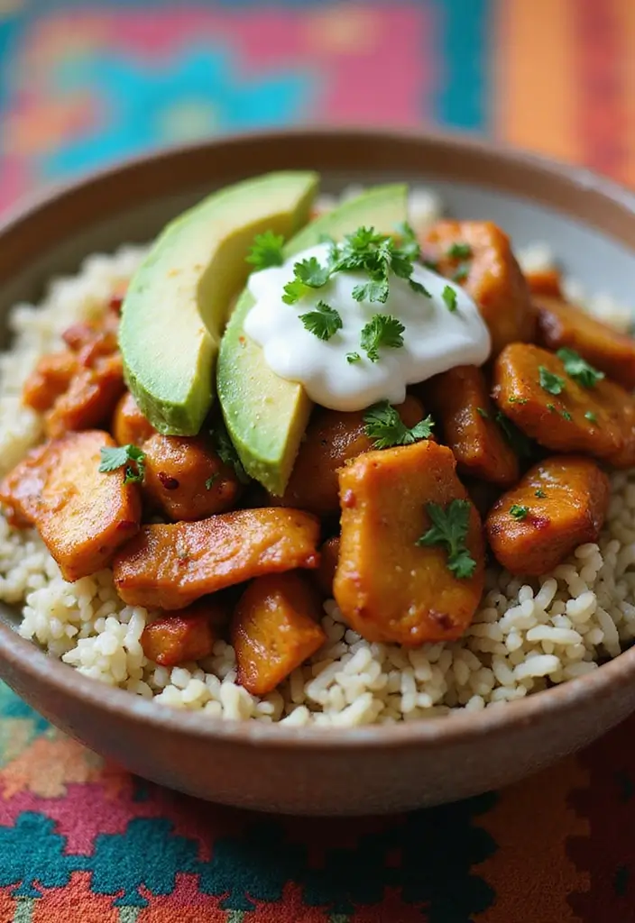 30 Rotisserie Chicken and Rice Recipes That Are Fast & Filling - 23. Chicken Fajita Rice Bowl