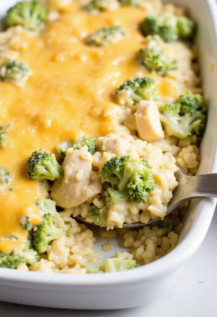 30 Rotisserie Chicken and Rice Recipes That Are Fast & Filling - 25. Chicken and Broccoli Rice Casserole