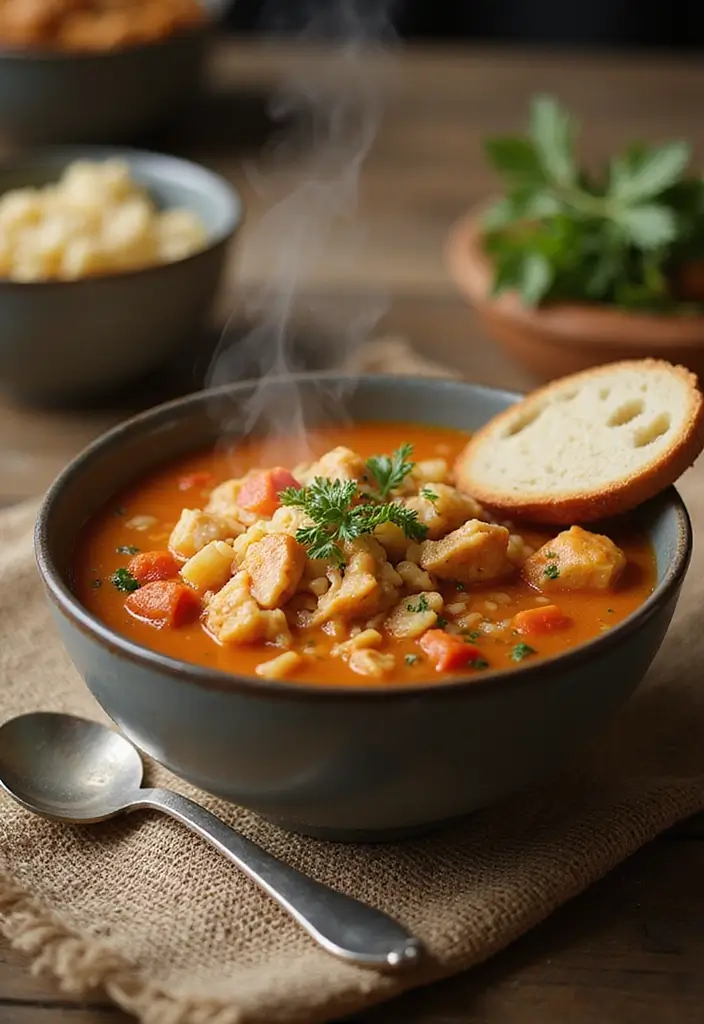 30 Rotisserie Chicken and Rice Recipes That Are Fast & Filling - 30. Chicken and Rice Tomato Soup