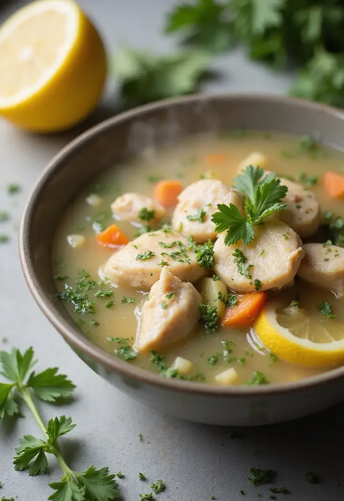 30 Rotisserie Chicken and Rice Recipes That Are Fast & Filling - 5. Lemon Herb Chicken and Rice Soup