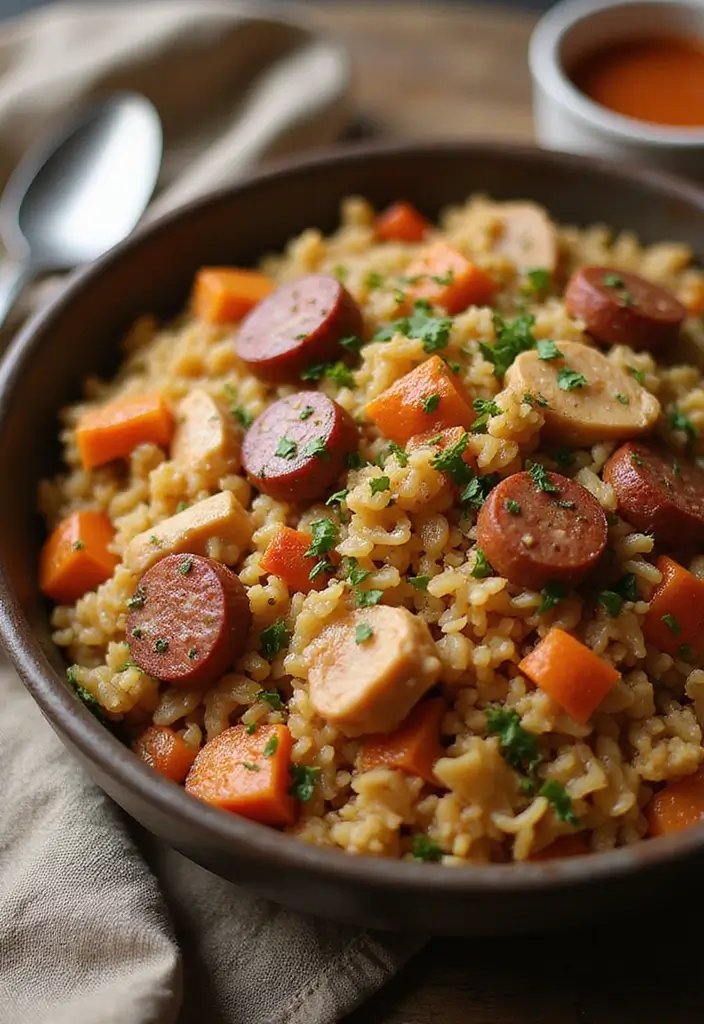 30 Rotisserie Chicken and Rice Recipes That Are Fast & Filling - 8. Rotisserie Chicken Jambalaya