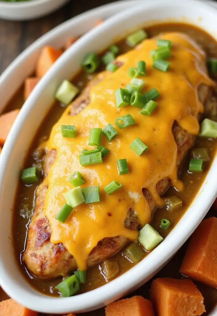 30 Salsa Verde Chicken Casserole Recipes That Are Creamy & Spicy 44 30 Salsa Verde Chicken Casserole Recipes That Are Creamy & Spicy - 7. Salsa Verde Chicken Casserole with Sweet Potatoes